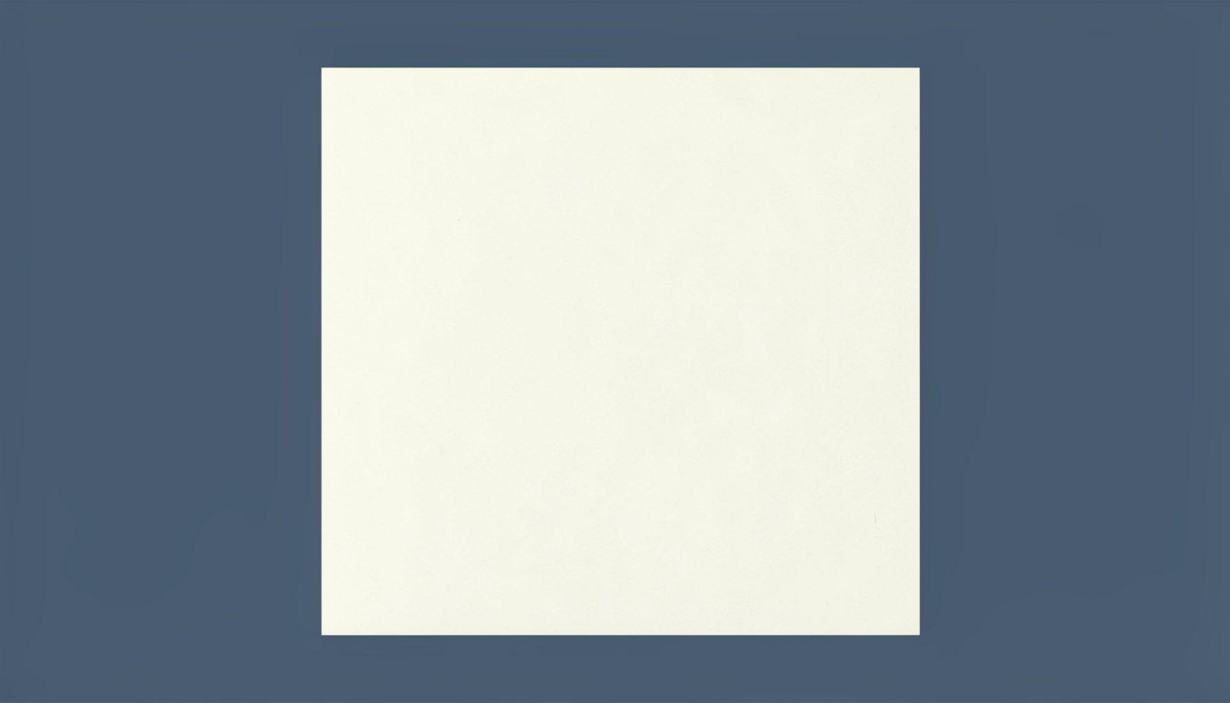 Two-tone duotone render of a single square photo canvas in soft cream and charcoal tones, calm decorative mood